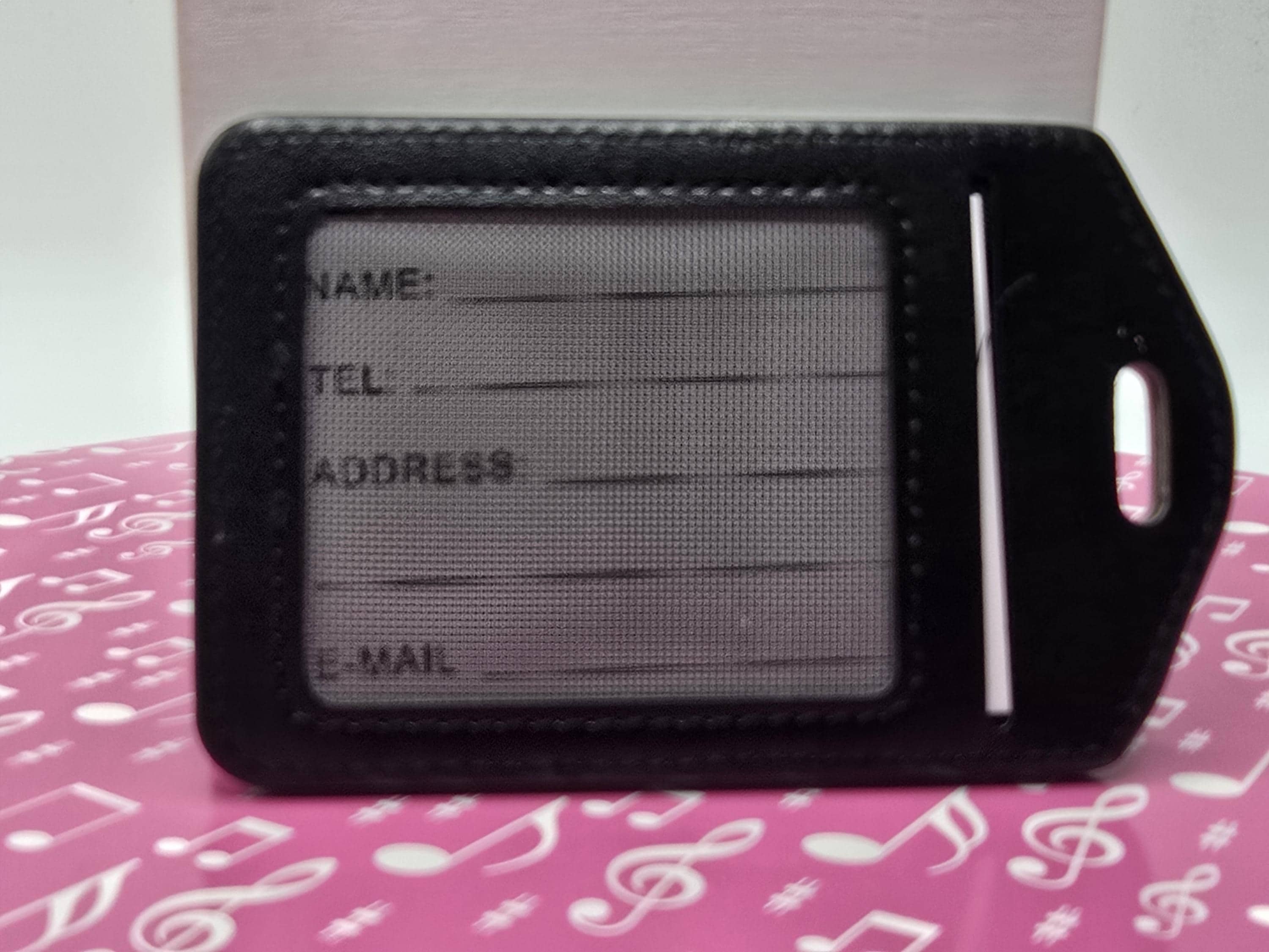 Barbershop baritone luggage tag
