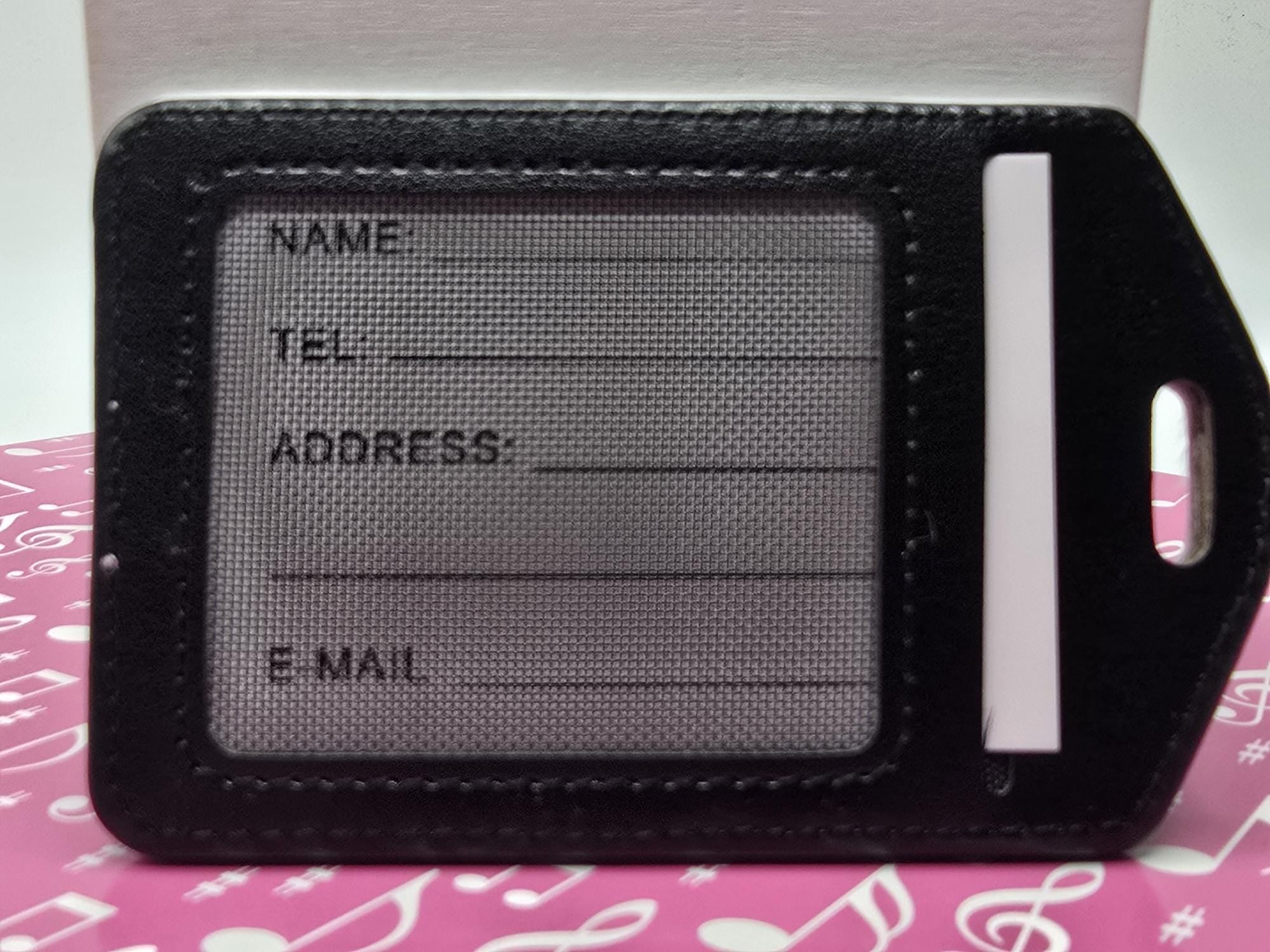 Barbershop bass luggage tag