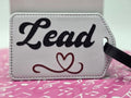 Barbershop lead luggage tag