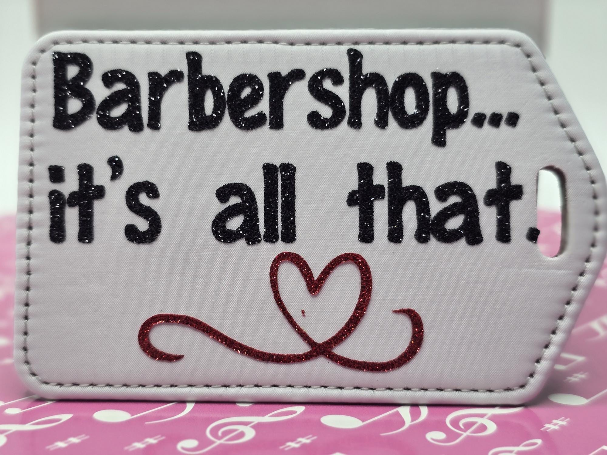 Barbershop its all that luggage tag